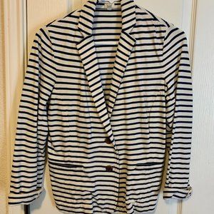 J. Crew Striped Knit Blazer